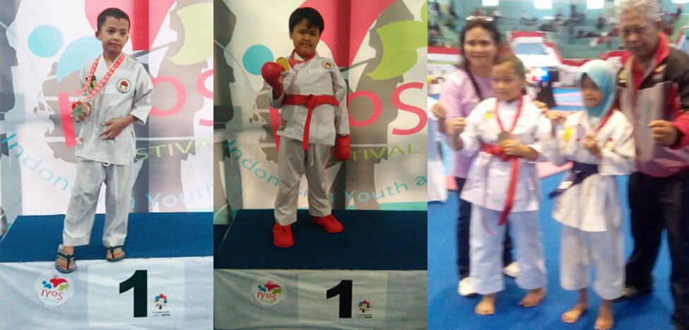 Lima Medali dibawa Pulang Tim Karate SDIT Nurul Fikri di IYOS 2017