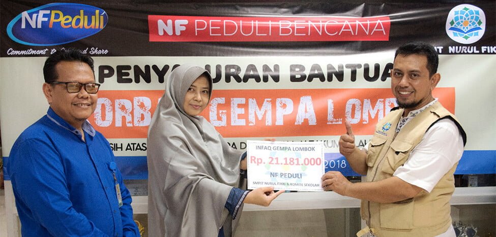 SMPIT Nurul Fikri Kirim Bantuan untuk Korban Gempa Lombok