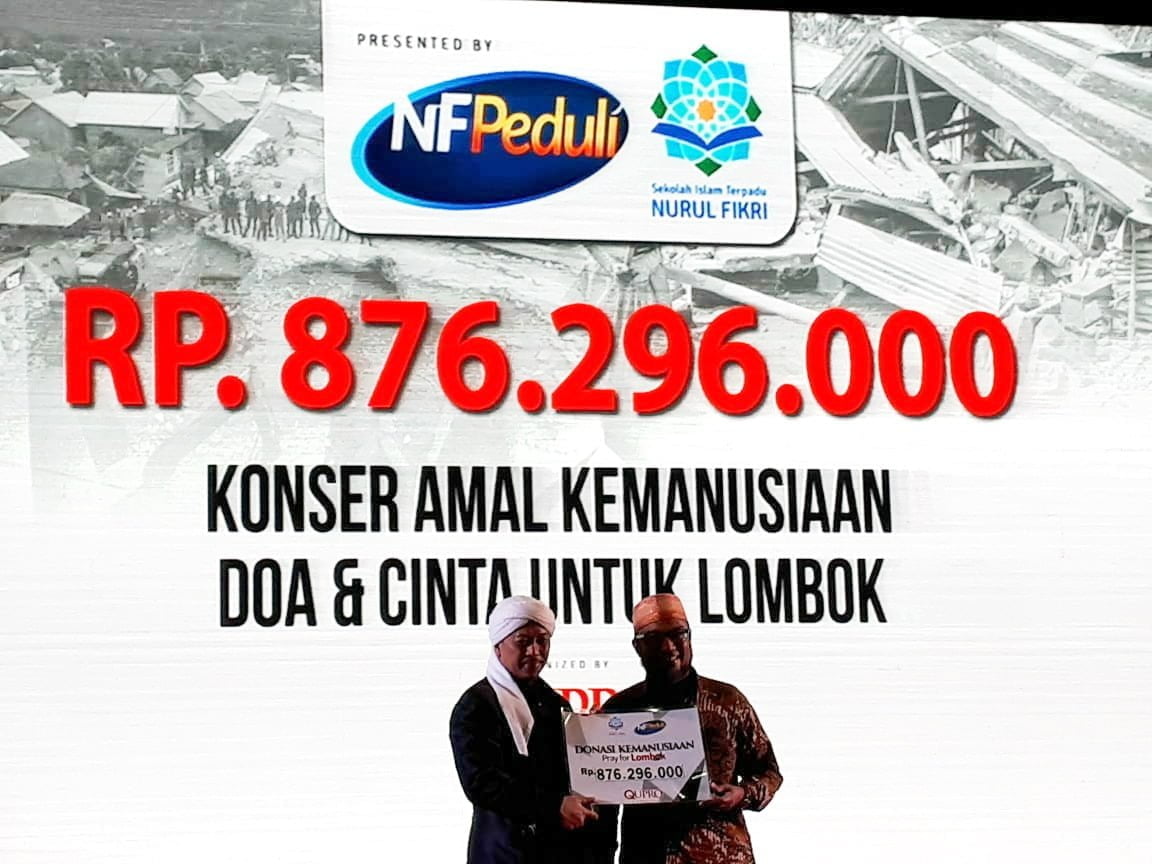 NF Peduli Kumpulkan Rp876 Juta untuk Lombok
