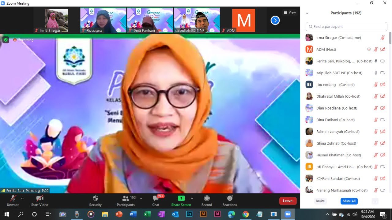 Seminar Parenting Tentang Tanggung Jawab Bersama Ferlita Sari