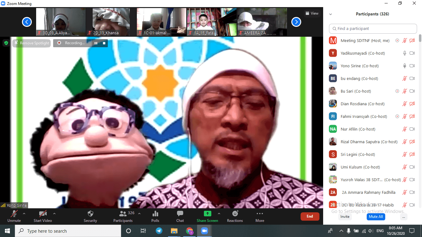 Bulan Bahasa 2020, SDIT Nurul Fikri Usung Tema Kolaborasi Literasi di Era Pandemi