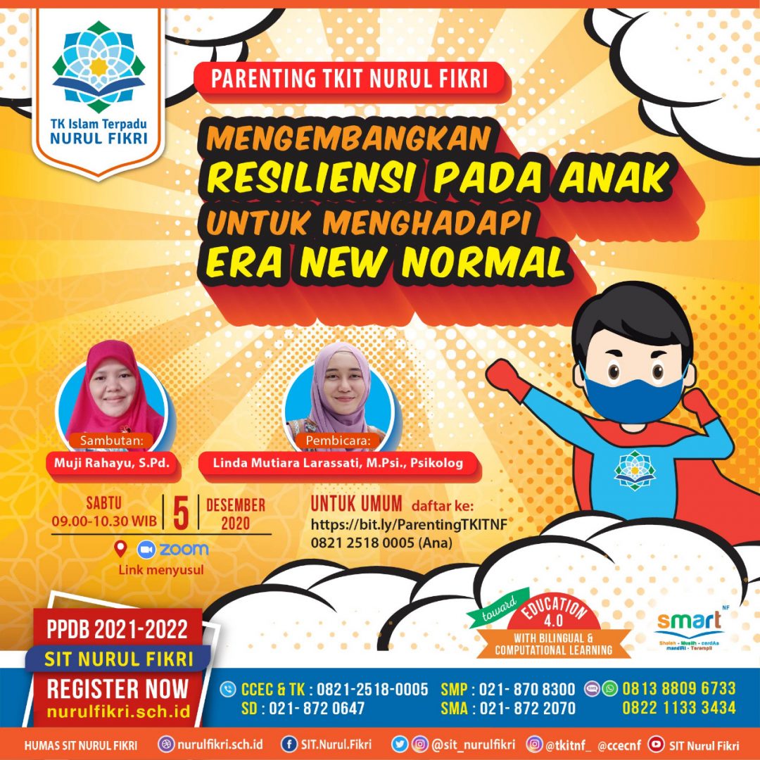 TKIT NF Akan Gelar Webinar Parenting Membangun Resiliensi Anak Hadapi New Normal