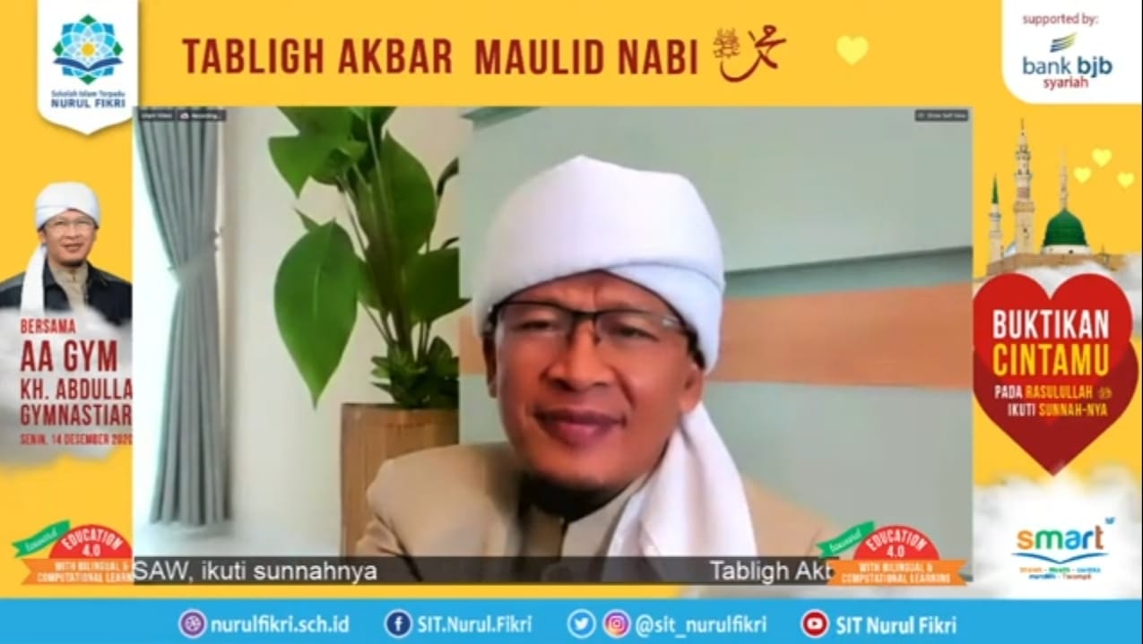 Nurul Fikri Gelar Maulid Bersama Aa Gym, “Buktikan Cintamu pada Rasulullah Ikuti Sunnah-Nya”
