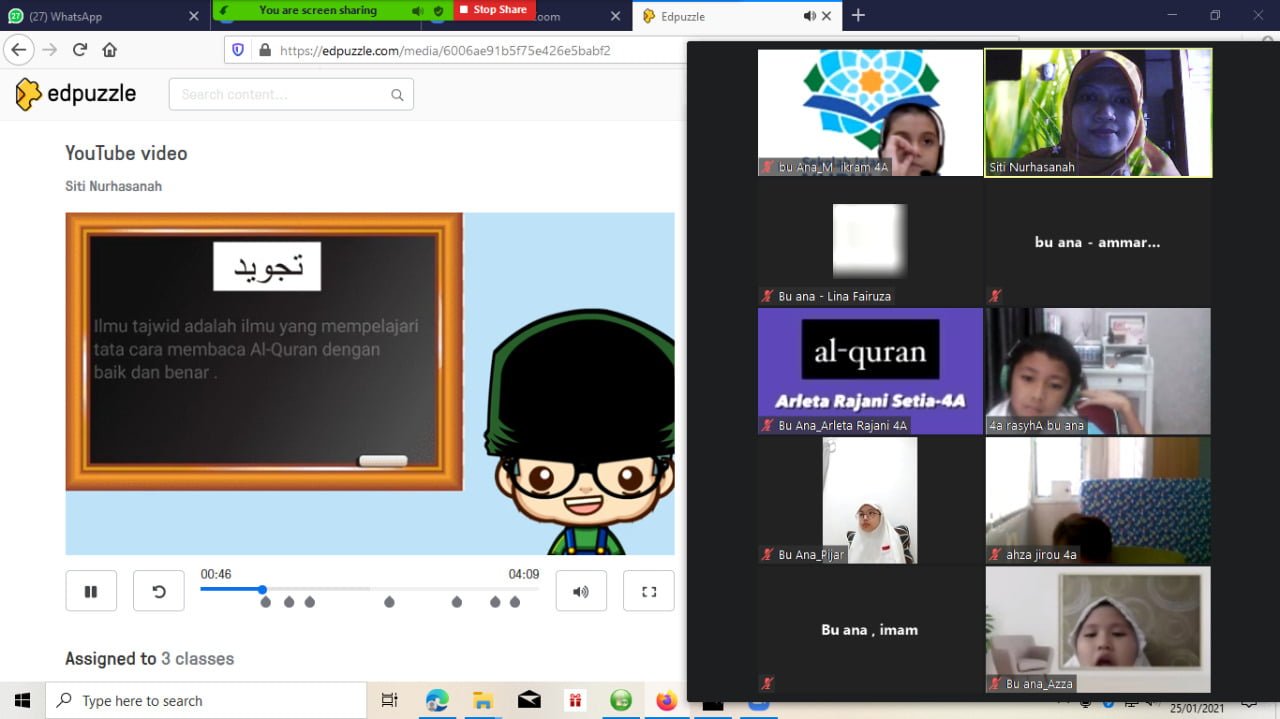 Belajar Tajwid dengan Edpuzzle