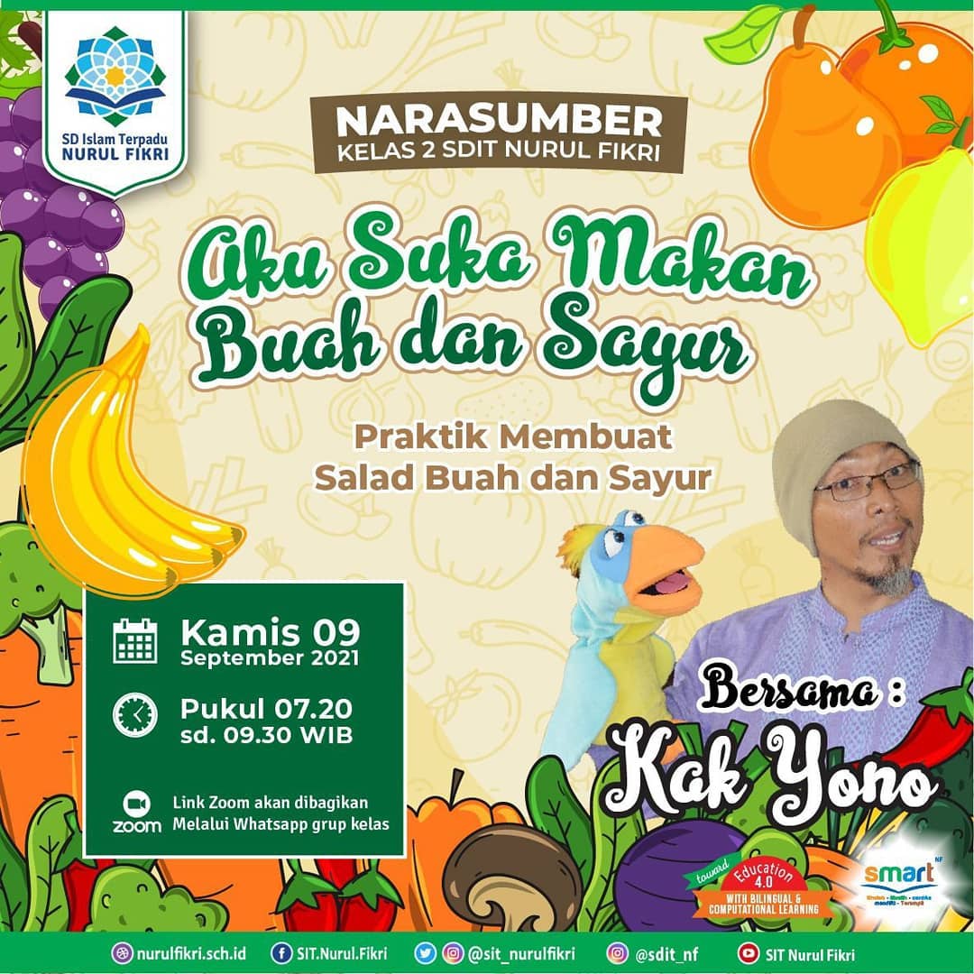 Dongeng Aku Suka Makan Buah dan Sayur Bersama Kak Yono