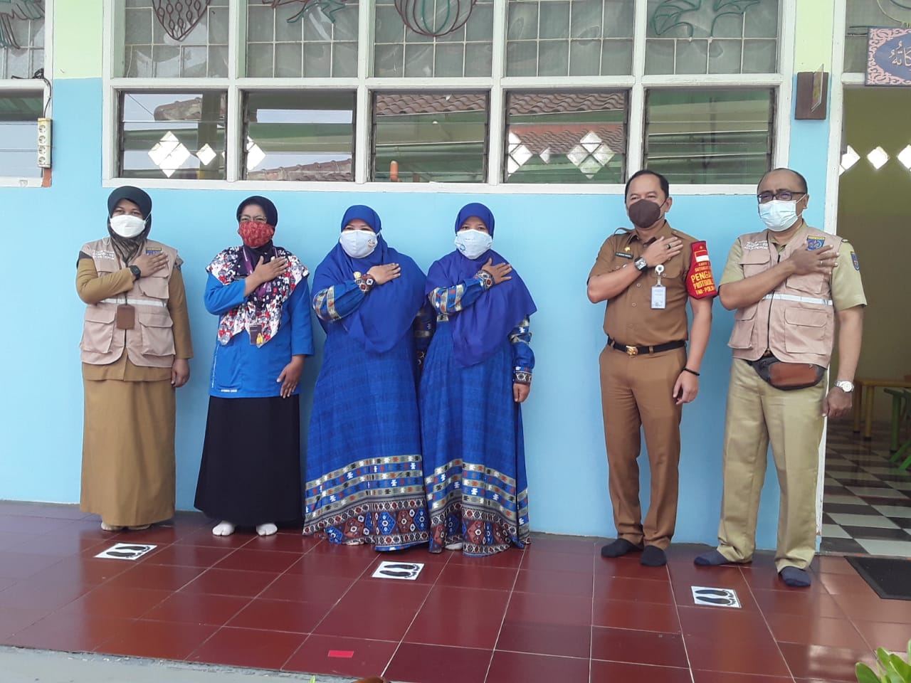 Tinjau Pelaksanaan PTM, Satgas Covid Kota Depok Kunjungi TKIT NF