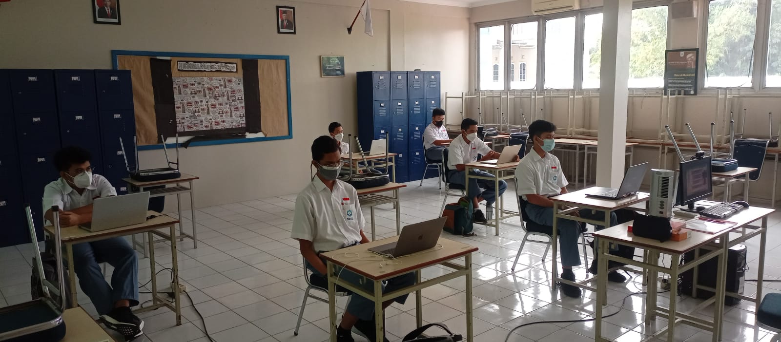 Patuhi Prokes, PTMT di SMAIT NF Berlangsung Kondusif