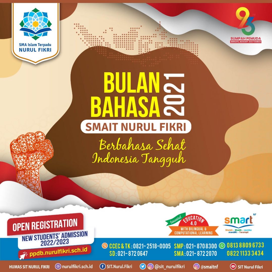Bertajuk Berbahasa Sehat Indonesia Tangguh, SMAIT Nurul Fikri Gelar Bulan Bahasa 2021