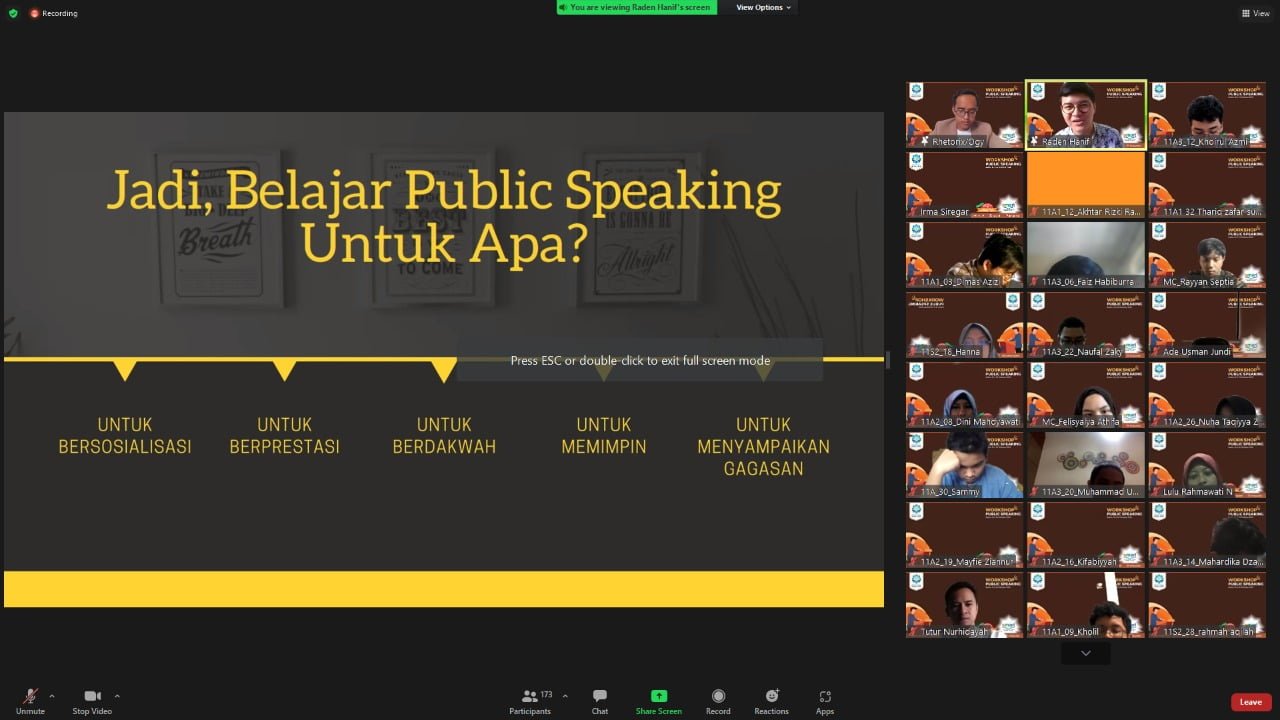 Asah Public Speaking Untuk Generasi Z