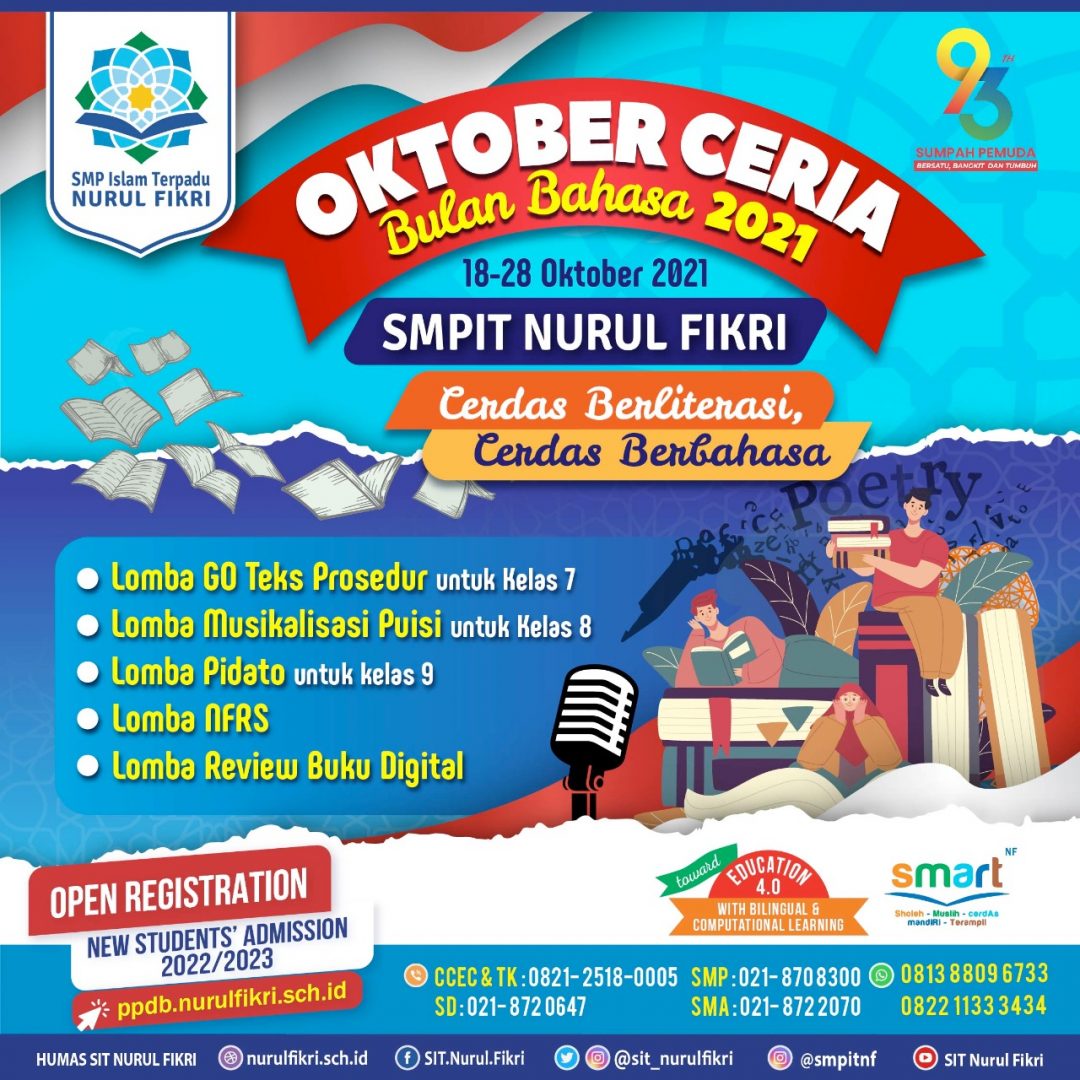 Oktober Ceria Bulan Bahasa 2021 SMPIT Nurul Fikri