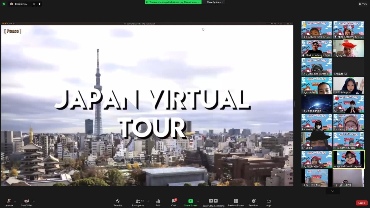 Ajak Siswa SDIT Nurul Fikri Virtual Tour Keliling Jepang