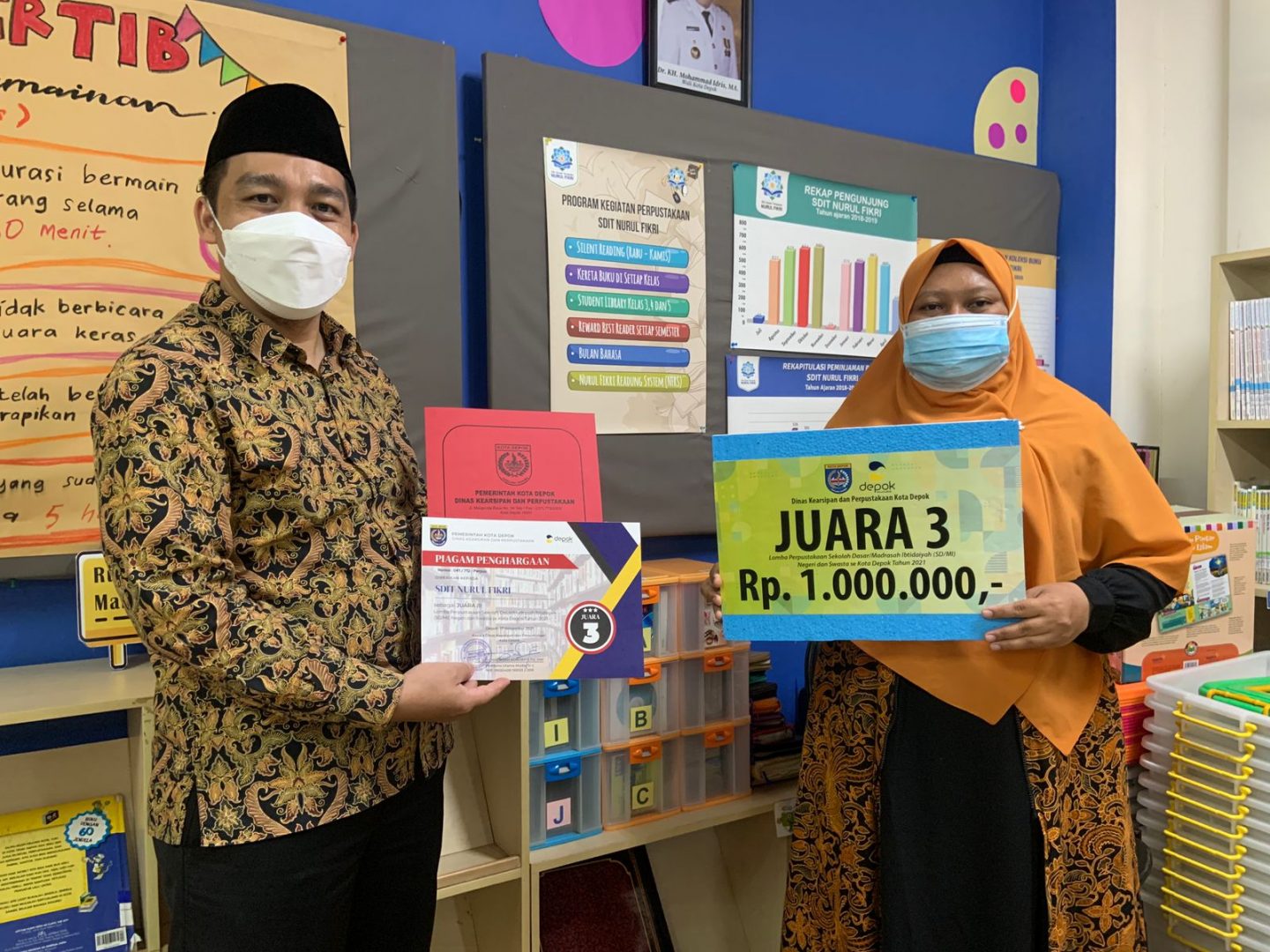Perpustakaan SDIT Nurul Fikri Raih Juara 3 Tingkat Depok