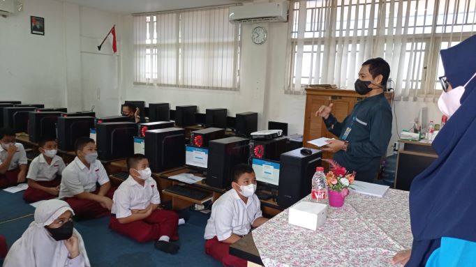 Siswa Kelas 5 Gelar Latihan Soal ANBK 2022