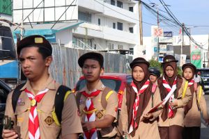 Pengembaraan 10 Kilometer Tempa Kemandirian, Calon Penegak Bantara SMAIT Nurul Fikri Resmi Dilantik